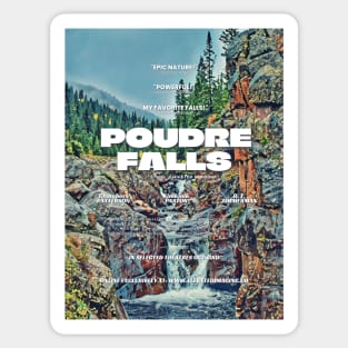 Poudre Falls Movie Poster Sticker